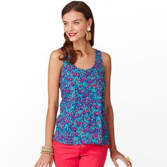 Lilly Pulitzer Tops - LILLY PULITZER Bomber Blush Hush Hart Top {FF40}